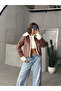 Suede Plush Coat - Tan Cream | |   F1856 - Tan Cream - 3