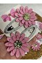 Mother-Daughter Daisy Hair Clip – Handmade, Felt & Glitter Detailed - 2