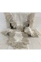 Olgaaa Gardenia (Chain) French Lace 5-Piece Runner Set Living Room Set Tablecloth