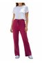 Fuchsia Corded Fabric Knitwear Knitted Wide Leg Lace-Up Detailed Comfortable Stylish Women's Trousers Pajamas