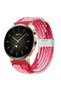 Smartwatch strap, 22 mm width, adjustable, elastic textile material, nylon, red/white