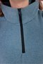 Women's Blue Half-Zip Fleece Sweatshirt - 6