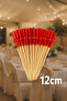 50-Piece Red Ball Head Bamboo Toothpicks – Dessert, Canape, and Cocktail Serving Toothpicks - 6