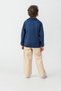 Boy's Knitwear Polo Neck Sweater Gabardine Pants Top and Bottom Set - 5