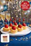 50-Piece Red Ball Head Bamboo Toothpicks – Dessert, Canape, and Cocktail Serving Toothpicks