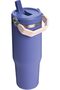 Iceflow Flip Straw Tumbler Thermos Cup with Straw, Dark Blue (Lupine), 0.89 Liter - 3