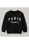 Paris France Printed Crew Neck 100% Cotton Kids Sweatshirt