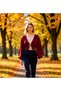 Women's Crop Knit Cardigan with Low Sleeves, V-Neck, Bow Detail, Create a Stylish and Comfortable Everyday Wear Style