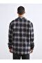 Comfortable Fit Long Sleeve Plaid Men's Shirt Jacket - 5