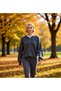 Women's Anthracite Bomber Collar Zippered Knitwear Cardigan Functional Durable Quality Comfortable Stylish - 5