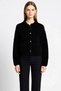 Women's Oversized Mold Polo Neck Low Arm Long Sleeve Boucle Knitwear Cardigan Comfortable and Stylish Look - 5