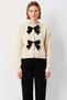 Women's Crew Neck Ribbon Detailed Crop Knitwear Cardigan Stylish and Comfortable Day and Night Combinations Sports - 5