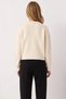 Women's Crew Neck Ribbon Detailed Crop Knitwear Cardigan Stylish and Comfortable Day and Night Combinations Sports - 6