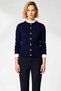 Women's Mercerized Look Special Yarn Textured Hair Knit Detailed Buttoned Long Sleeve Knitwear Cardigan Jacket - 5