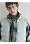 Gray Regular Fit Plaid Men's Lumberjack Shirt Jacket