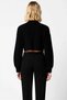 Women's Zipper Detailed Crew Neck Crop Knitwear Cardigan Functional Durable Quality Modern - 6