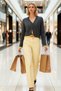Women's Basic Cut Soft Textured Long Sleeve V-Neck Buttoned Crop Knit Cardigan Casual Chic Stylish - 4