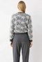 Women's Elegant Lace Embroidered Soft Textured Knitwear Cardigan Crew Neck Long Sleeve Button Front Casual - 6