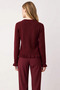Women's Ruffle Detailed Buttoned Knit Cardigan Adds Elegance to Your Casual Outfits with Its Soft Texture - 5