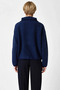 Women's Oversized Mold Polo Neck Low Arm Long Sleeve Boucle Knitwear Cardigan Comfortable and Stylish Look - 6