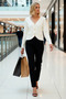 Women's V-Neck Button Detailed Furry Textured Knitwear Cardigan Design Offering a Modern and Comfortable Style - 4