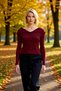 Women's Turn-Down Collar Corded Fabric Knitwear Cardigan Long Sleeve Crop Cut Casual and Stylish Must-Have of Combinations