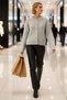 Women's Soft Textured Relaxed Fit Crew Neck Plain Pattern Long Sleeve Knitwear Cardigan Functional - 4