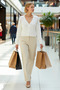 Women's Lace-Like Knit V-Neck Knitwear Cardigan Functional Durable Quality Comfortable Aesthetic Premium Stylish - 4