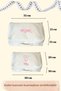 4-Piece Mother Baby Delivery Hospital Organizing Suitcase Luggage Bag Organizer Pink Printed - 2