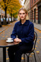 Women's Oversized Mold Polo Neck Low Arm Long Sleeve Boucle Knitwear Cardigan Comfortable and Stylish Look - 3