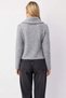 Women's Beard Yarn F Corded Fabric Woven Zippered Knitwear Cardigan Long Sleeve Turn-Down Collar - 6