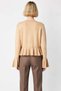 A Touch of Elegance for Women's Wardrobe Soft Textured Knitwear Cardigan Model with Peplum Detail - 6