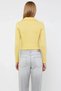 Women's Cropped Knitwear Cardigan Polo Neck Jewel Button Long Sleeve Regular Fit Slim Textured Stylish - 6