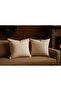 Set of 2 Cream - Yellow Piped - Decorative Throw Pillow Covers - Modern New Year Concept - 3