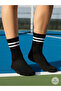 3 Pairs Black 3 Pairs White Unisex College Socks Comfortable Cotton - 7