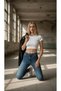 Women's Mustache Navy Blue Ngbutika Full Stretch Fabric High Waist Skinny Jean Trousers (Recovery) - 3