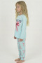 Girls' 100% Cotton Bow Detail Long Sleeve Pajama Set Cf-25030 - 3