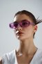 Vintage Purple Thick Framed Retro Women's Sunglasses - 4