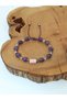 Certified Amethyst, Pink Opal, Pink Quartz, and Hematite Natural Stone Women's Bracelet - Harmony in Love & Affection & Evil Eye & Relationships - 4