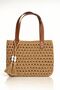 Women's Handmade Knitted Paper String Straw Beach Bag - 3