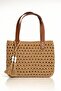 Women's Handmade Knitted Paper String Straw Beach Bag - 4
