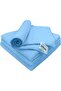 Microfiber Cloth 4 pcs 40x40 cm 340 GSM Sky Blue - Multipurpose Car Cleaning Towels