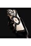 Minimalist Metal Frameless Case with 360° Kickstand for iP 16 Pro Max (Black+2 Glass) - 6
