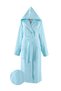 Cotton Velvet Hooded Unisex Bathrobe