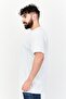 White Basic 100% Cotton Regular Fit Crew Neck T-Shirt Tmnss21Ts0808 - 2