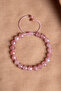 Certified Strawberry Quartz Natural Stone Faceted Macrame Bracelet Odt054 - 4