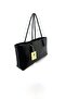 Women's Knitted Patterned Faux Leather Hand and Shoulder Bag Stylish & Elegant - 7