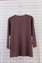 Women's Plus Size Stretch Fabric Crew Neck Stone Print Three Quarter Sleeve (4 Transitional) Mother T-Shirt Combed Cotton Blouse - 3