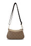 Women's Faux Leather Gold Pattern Messenger Bag - 3