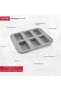 Mini Loaf Pan, 6 Cup, Grey - 7